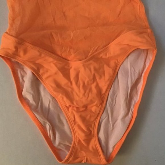 Anne Cole Collection Shear Neon Orange Size 12 - Picture 3 of 5